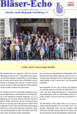 2018 Ausgabe - Blaskapelle Unterf&ouml;hring eV