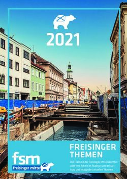2021 FREISINGER THEMEN Die Fraktion der Freisinger Mitte berichtet über ihre Arbeit im Stadtrat und erklärt kurz und knapp die aktuellen Themen.