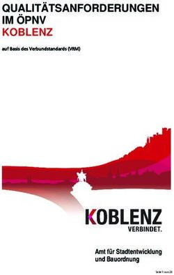 QUALITÄTSANFORDERUNGEN IM ÖPNV KOBLENZ - Amt für Stadtentwicklung und Bauordnung - auf Basis des Verbundstandards (VRM) - Stadt ...