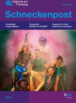 Schneckenpost Heft 1/ 2020 Vorstellung: Projekt Melisse