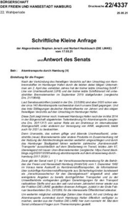Schriftliche Kleine Anfrage - Schriftliche Kleine Anfrage ...