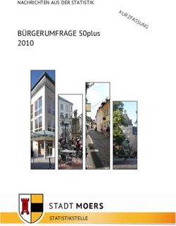 B&Uuml;RGERUMFRAGE 50plus 2010 - NACHRICHTEN AUS DER STATISTIK - STATISTIKSTELLE - Stadt Moers