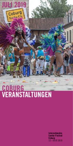 Coburg veranstaltungen - julI 2019 - Internationales samba-Festival - Stadt Coburg