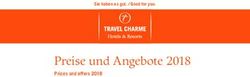 Preise und Angebote 2018 - Prices and offers 2018 - Travel Charme Hotels