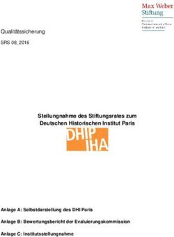 Stellungnahme des Stiftungsrates zum Deutschen Historischen Institut Paris - Qualitätssicherung - Max Weber Stiftung