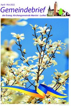 Gemeindebrief der Evang. Kirchengemeinde Martini - Luther - April - Mai 2022 - Martini-Luther
