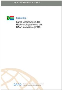 Südafrika Kurze Einführung in das Hochschulsystem und die DAAD-Aktivitäten
