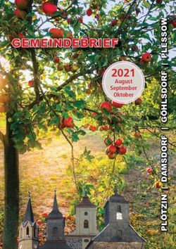 GEMEINDEBRIEF 2021 August September Oktober
