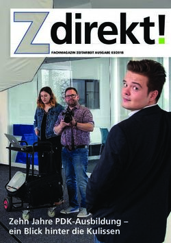 Zehn Jahre PDK-Ausbildung - ein Blick hinter die Kulissen - FACHMAGAZIN ZEITARBEIT AUSGABE 03/2018 - iGZ