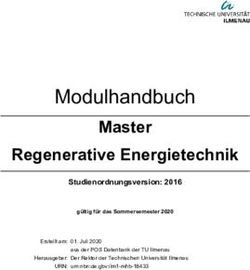 Modulhandbuch Master Regenerative Energietechnik