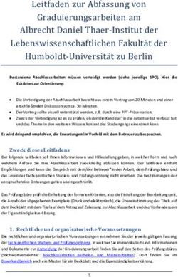 Humboldt-Universita t zu Berlin