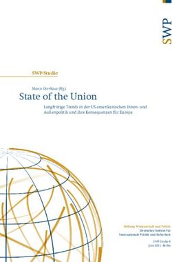 State of the Union SWP-Studie - Stiftung Wissenschaft und Politik