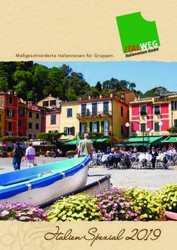 Italien Spezial 2019 - Maßgeschneiderte Italienreisen für Gruppen - Italweg