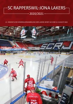 SC RAPPERSWIL-JONA LAKERS - 2020/2021 21. ORDENTLICHE GENERALVERSAMMLUNG DER LAKERS SPORT AG VOM 12. AUGUST 2021 - SCRJ Lakers