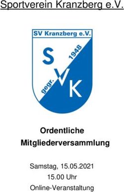 Sportverein Kranzberg e.V - Ordentliche Mitgliederversammlung Samstag, 15.05.2021
