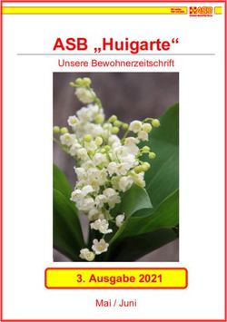 ASB "Huigarte" Unsere Bewohnerzeitschrift - Ausgabe 2021 - ASB Allg&auml;u