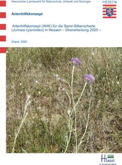 Artenhilfskonzept Artenhilfskonzept (AHK) f&uuml;r die Sand-Silberscharte (Jurinea cyanoides) in Hessen - &Uuml;berarbeitung 2020 - Stand: 2020 - Hessisches ...