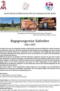 Begegnungsreise S&uuml;dindien - M&auml;rz 2023 - Mission 21