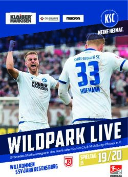 SPIELTAG SSV JAHN REGENSBURG - Offi zielles Stadionmagazin des Karlsruher Sport-Club Mühlburg-Phönix e. V - Karlsruher SC
