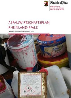 ABFALLWIRTSCHAFTSPLAN RHEINLAND-PFALZ - Teilplan Sonderabfallwirtschaft 2021 - MKUEM