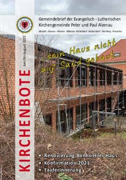 Renovierung Bonhoeffer Haus Konfirmation 2021 Tauferinnerung - Evang.-Luth. Kirchengemeinde Peter und ...