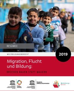 Migration, Flucht und Bildung: BR&Uuml;CKEN BAUEN STATT MAUERN 2019