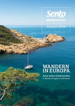 WANDERN IN EUROPA Natur, Kultur & Kulinarisches in kleinen Gruppen & individuell - Reisen 2019 - Sento Wanderreisen