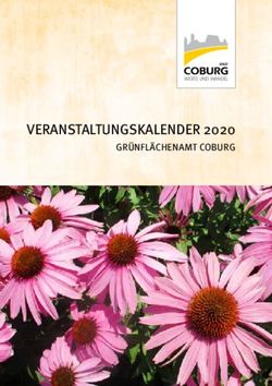 VERANSTALTUNGSKALENDER 2020 - GR&Uuml;NFL&Auml;CHENAMT COBURG - Stadt Coburg