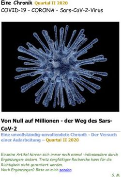 EINE CHRONIK COVID-19 - CORONA - SARS-COV-2-VIRUS - VON NULL AUF MILLIONEN - DER WEG DES SARS- COV-2 - SARS-COV-2-VIRUS VON ...