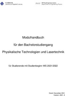 Modulhandbuch für den Bachelorstudiengang Physikalische Technologien und Lasertechnik - für Studierende mit Studienbeginn WS 2021/2022