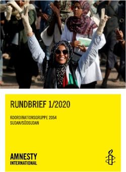 RUNDBRIEF 1/2020 KOORDINATIONSGRUPPE 2054 SUDAN/SÜDSUDAN - Regionalverbund Zentral-Ostafrika