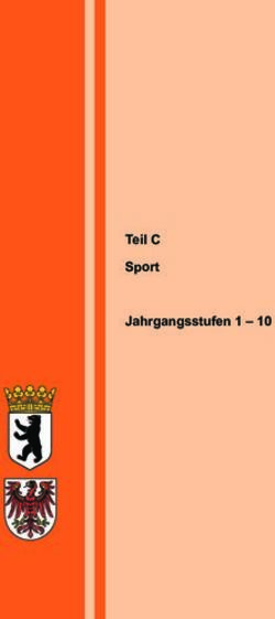 Teil C Sport Jahrgangsstufen 1 10 - Bildungsserver Berlin