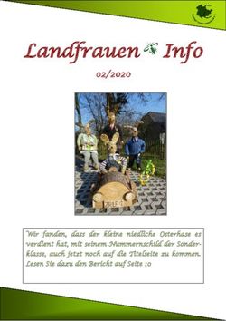 Landfrauen Info 02/2020 - Wir fanden, dass der kleine niedliche Osterhase es verdient hat, mit seinem Nummernschild der Sonder-klasse, auch jetzt ...