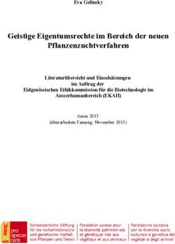 Geistige Eigentumsrechte im Bereich der neuen Pflanzenzuchtverfahren