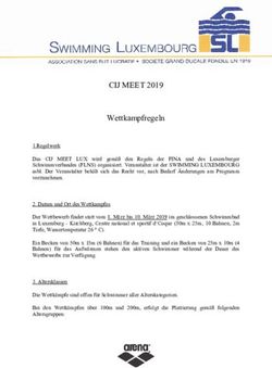 CIJ MEET 2019 Wettkampfregeln - Swimming Luxembourg