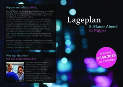Nippes erstrahlt in Blau - Blauer Abend in Nippes