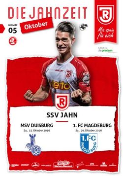 DIE JAHNZEIT 05 - SSV JAHN - SSV Jahn Regensburg