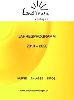 JAHRESPROGRAMM 2019 2020 - KURSE ANLÄSSE INFOS www.landfrauenvechigen.ch - bei den Landfrauen Vechigen
