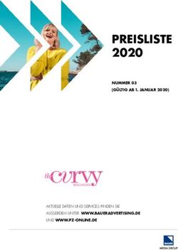 PREISLISTE 2020 NUMMER 03 (G&Uuml;LTIG AB 1. JANUAR 2020) - AKTUELLE DATEN UND SERVICES FINDEN SIE - Bauer Advertising