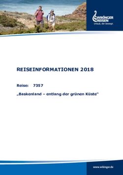 REISEINFORMATIONEN 2018 - Wikinger Reisen