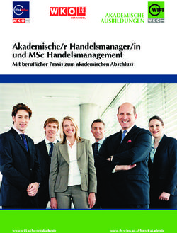 Akademische/r Handelsmanager/in und MSc Handelsmanagement - Mit beruflicher Praxis zum akademischen Abschluss