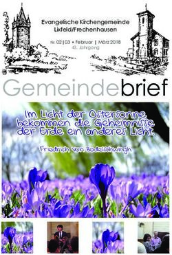 Gemeindebrief Evangelische Kirchengemeinde Lixfeld/Frechenhausen - Nr. 02|03 Februar | M&auml;rz 2018 - Evangelisch-lutherische ...