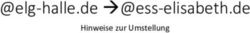 Elg-halle.de @ess-elisabeth.de - Hinweise zur Umstellung - Elisabeth Gymnasium Halle
