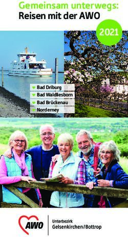 Gemeinsam unterwegs: Reisen mit der AWO 2021 - j Bad Driburg j Bad Waldliesborn j Bad Brückenau j Norderney