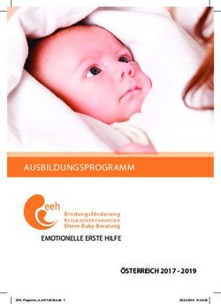 AUSBILDUNGSPROGRAMM EMOTIONELLE ERSTE HILFE - &Ouml;STERREICH 2017 2019 - Bindung durch Ber&uuml;hrung
