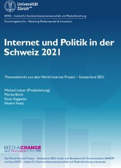 Internet und Politik in der Schweiz 2021 - Media Change ...
