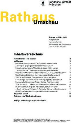 Inhaltsverzeichnis - Umschau