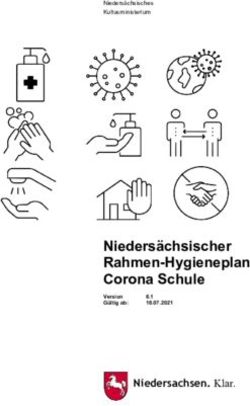 Niedersächsischer Rahmen-Hygieneplan Corona Schule - Niedersachsen. Klar.