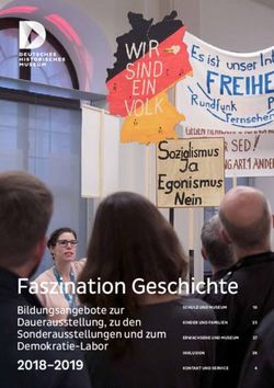 Faszination Geschichte - Bildungsangebote zur Dauerausstellung, zu den Sonderausstellungen und zum Demokratie-Labor - Deutsches Historisches Museum