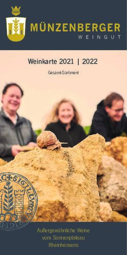 Weinkarte 2021 | 2022 - Au&szlig;ergew&ouml;hnliche Weine vom Sonnenplateau Rheinhessens - Weingut M&uuml;nzenberger